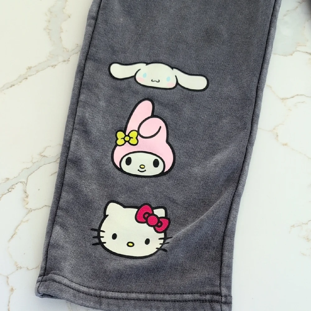 Hello Kitty & Friends Grey Hoodie Set with Pink Accents